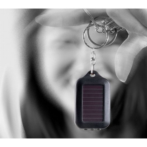 TOOGOO(R) Solarbetriebene LED-Taschenlampe Licht mit Schluesselanhaenger - 3