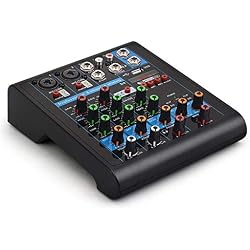 Xuanbao-Mixer Mélangeur de Puissance Table de mixage Bluetooth Professionnelle à 4 canaux avec Effet de réverbération Professionnel