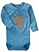 Name It Fuzzy Panda LS Organic Cotton Vest - Azure Blue - 2 - 4 Months
