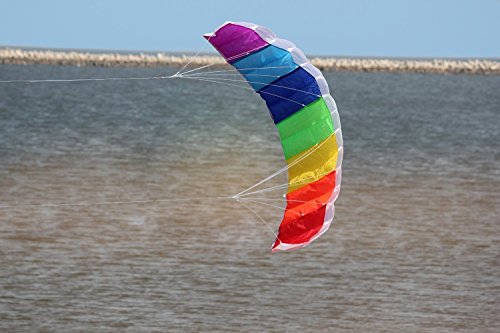 Hengda Kite NEW 1.4m Power Kite Outdoor FUN Toys Parafoil Parachute Dual Line Surfing