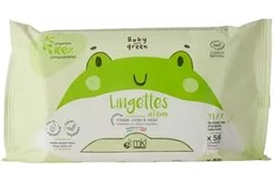MKL Green Nature Baby Green Lingettes à l'Eau Bio 56 lingettes