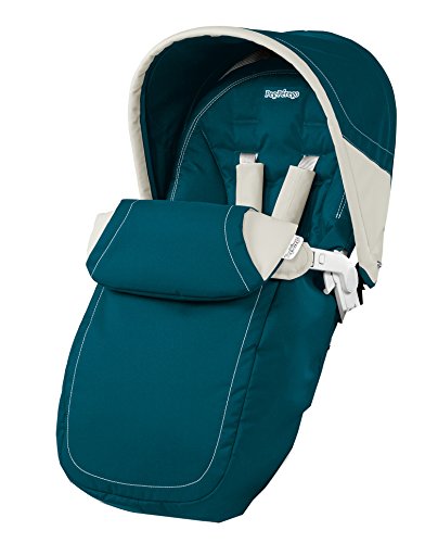 Peg-Pérego Pop-Up Pure – Reversible Seat + Footmuff + Hood + Plastic of Rain Turquesa (Mediterranea)