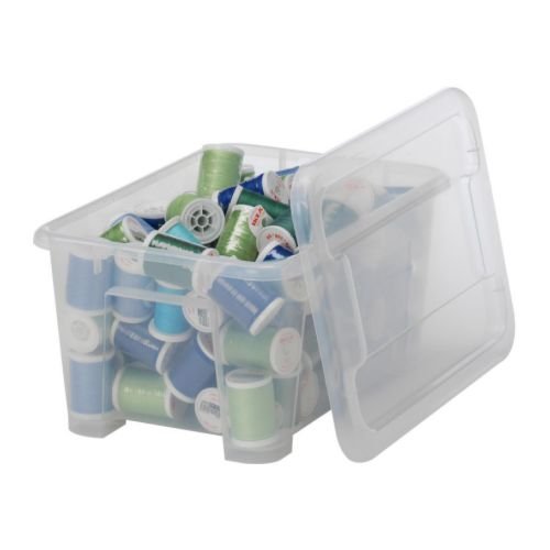 IKEA Aufbewahrungsbox „SAMLA“ 5-Liter-Box MIT Deckel – transparent – BxTxH: 28x20x14 cm - 4