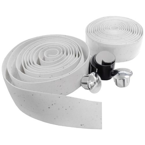 VeloChampion EVA Cork Lenkerband mit Endkappen – In verschiedenen Farben erhaltlich (Schwarz) Handlebar Tape Black - 3