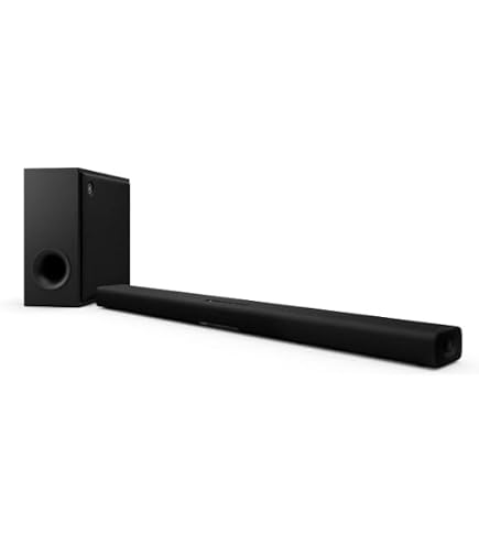 Yamaha YAS-207 Sound Bar with Wireless Subwoofer Bluetooth and DTS