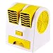 Produktbild Leobtain Mini USB Cool Fan Tragbarer Tisch Ventilator Dual Kopf Kühlpult Lüfter USB Gesteuerter Drehbarer Persönlicher Lüfter zum Zuhause Büro Auto Reise