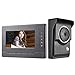 Produktbild Semoic 7-Zoll-Monitor-Video-Tuersprechanlage Tuerklingel-System, Wired Video-Tuersprechanlage HD-Kamera Kits Unterstuetzung entriegeln, ueberwachung, Zweiweg-Intercom Villa Haus Buero (EU-Stecker)