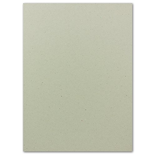 10 Stück Buchbinderpappe DIN A4 | Stärke 2,0 mm | Grammatur: 1230 g/m² | Format: 29,7 x 21,0 cm | Farbe: Grau-Braun | 10 Stück - 3