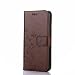 Produktbild Huawei P20 Hülle, Huawei P20 Handyhüle, Alfort Prämie PU Leder Schutzhülle Geprägter Keiner Schmetterling Muster Lederhülle Tasche Wallet Case Cover für Huawei P20 Smartphone 5.8" mit Kartensteckplatz und Standfunktion ( Braun )