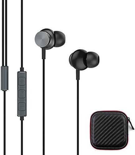 Earphones,3.5mm Wired Earphones Stereo in-Ear Headphones with Remote and Mic for apple iPhone 5/6/plus iPhone earpods earbuds (Grey)