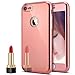Produktbild iPhone 7 Hülle,iPhone 8 Hülle,iPhone 7 / 8 Silikon Hülle Spiegel,Ukayfe [Full-Body 360 Coverage Protective] iPhone 8 / 7 Schutzhülle 360 Grad Hülle + Panzerglas Schutzfolie,Überzug Mirror Effect Soft TPU Case Spiegel Hülle für iPhone 7 / 8 Handyhülle Front + Back Rundum Double Beidseitiger Stoßdämpfend Transparent TPU Silikon Schutz Schutzhülle Silikonhülle Handy Gürtel Tasche Hülle Case Cover Fall-Abdeckung Etui Bumper Schale für Apple iPhone 8/iPhone 7 - Rose Gold