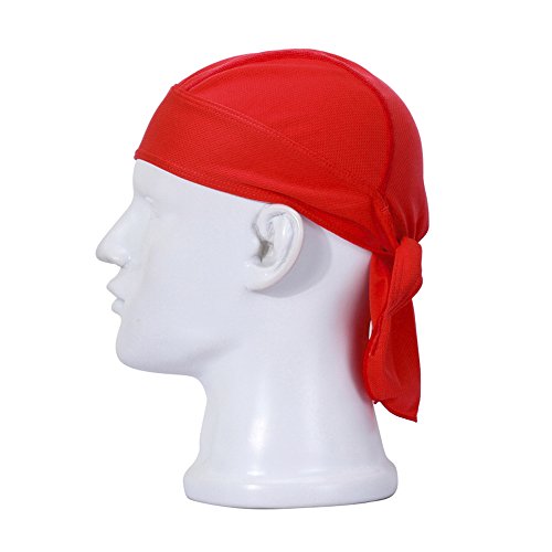FREEMASTER Sports Bandana Cap Schwarz Rot Weiß Herrem Damen Biker Bandanas Kopftuch Hat