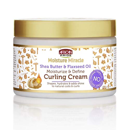 African Pride Moisture Miracle Shea Butter & Flaxseed Oil Moisturize & Define Curling Cream
