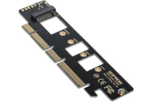 NFHK PCI-E 3.0 x4 to M.2 NGFF M Key SSD Nvme Card Adapter PCI Express with Power Failure Protection 4.0F Super Capacitor