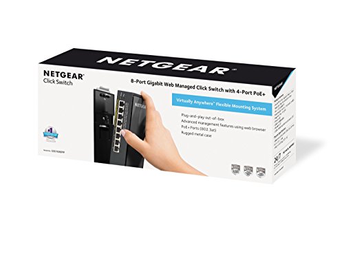 Netgear GSS108EPP-100EUS Pro-Safe 8-Port Gigabit Ethernet Web Managed PoE+ Click Switch schwarz - 7