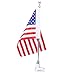 Produktbild Motorrad Fahrrad Amerikanischen USA Flagge Fahnenmast Berg Kit 1 Stück Motorrad Bike USA Flag Fahnenmast Gepäckträgerhalterung Für Honda 1 stück