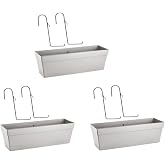 Omnipazar SO-YB02A Askılı Yalı Balkon Saksı 10.8 lt Kirli Beyaz 3 Adet