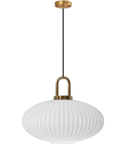 EKSED Lampada A Sospensione In Vetro Trasparente – Finitura Bronzo Dorato, 300 Mm, Regolabile, Per Cucina E Soggiorno