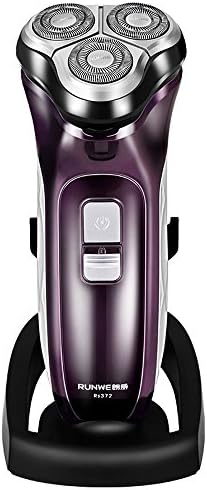 Runwe USB Men's Electric Shaver Razor Electric Travel Shaver 3D Floating Head USB Charged Dry/Wet Grooming Kit IPX 7 Waterproof Rechargeable Electric Razor Men's Shaveing Machine