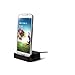 Produktbild Dockingstation für UHAPPY, TIMMY, Medion, THL, odys, Leagoo, Haier, Huawei, Samsung, Lenovo, Motorola, Nokia, Sony, LG Electronics , schwarz | Ladestation inkl. Micro USB Datenkabel Ladekabel, Dock Ladegerät Tischladestation - K-S-Trade(TM)