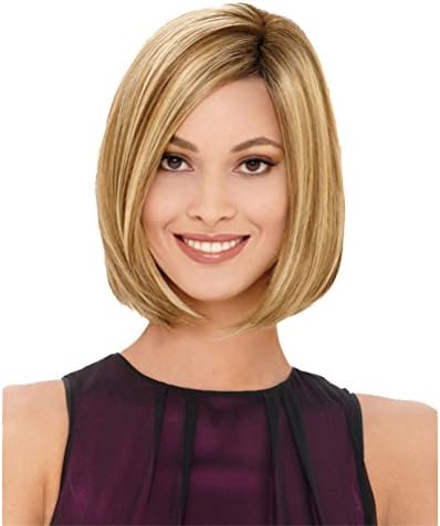 Rise World 13" 32 cm Women's Short Bob Carve Full Hair Wig Flaxen Mixed Blonde