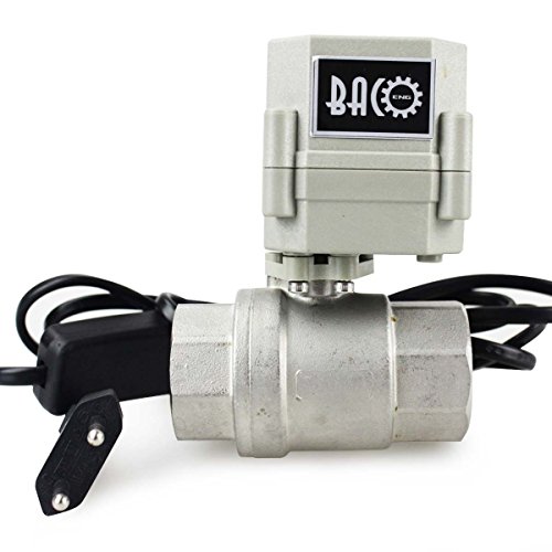 BACOENG AC110/230V 2 Wege 1″ Edelstahl Motorkugelhahn Elektrische Zonenventil mit Stecker NC - 2