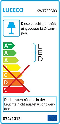 LUCECO ultraflache LED Baustrahler 2x 38W mit Stativ, 2x 3000lm, 5000K, IP65-geschützt, Energieeffizienzklasse A+, 1 Stück, LSWT230BR3-E2 - 2