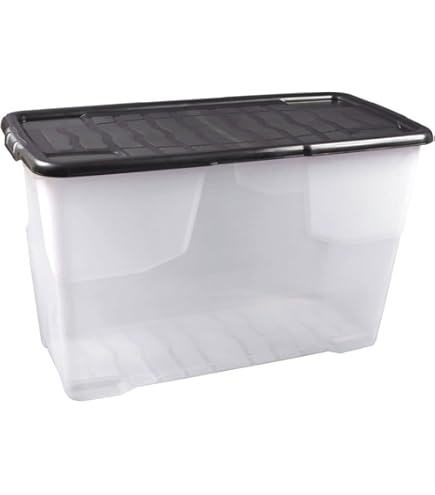 SUNWARE Q-Line-Weihnachtsbox - 45 L + Tabletts Für 98 Kugeln - Transparent/rot E