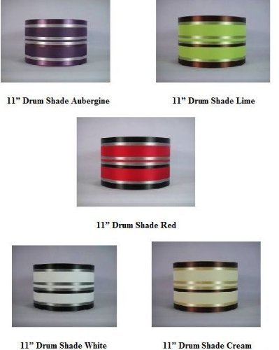 Lights Linen Box per Lampada da soffitto, nei Colori Melanzana, Crema, Verde, Rosso O Bianco