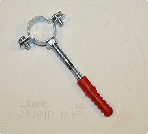 3" (83-91mm) 1Stk Rohrschellen Stockschrauben Dübel Gelenkrohrschellen Schellen PEX Schelle
