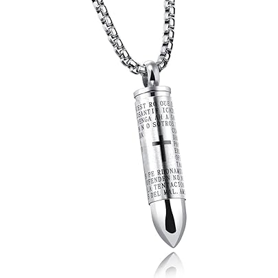 Beydodo Collana Da Uomo Con Urna Commemorativa, In Acciaio - Foto 11