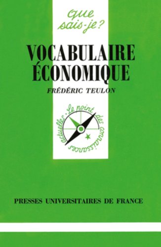 Vocabulaire économique Vocabulaire économique