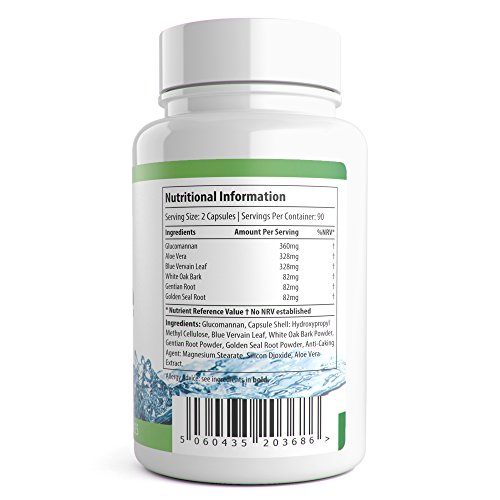 Detox Plus Colon Cleanse | Natural Cleansing System for Weight Loss and Bloating | 180 Capsules UK Manufactured | 100% Vegetarian Friendly | Well Know Trusted Brand Natural Answers - Image 4