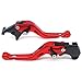 Produktbild ECLEAR Motorrad Kurz Kupplung Bremshebel CNC Verstellbare Aluminium Kupplungshebel Hebel Set Kupplungs- & Bremshebel für Kawasaki NINJA 650R/ER-6F 2017 VERSYS 1000 2015-2017, Rot