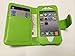 Produktbild High Value Apple iPhone 4 4S Grüne Geldbörse mit zwei Kartensteckplätze PU-Leder-Kasten-Abdeckung für Apple iPhone 4 4S
