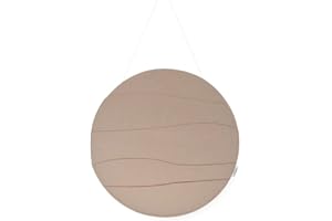 Livlig53 Filz Hängeorganizer für Briefe, Zeitung, Schlüssel, ø 45cm Ordnungssystem hängend für Küche, Wohnzimmer und Büro. Farbe: Beige