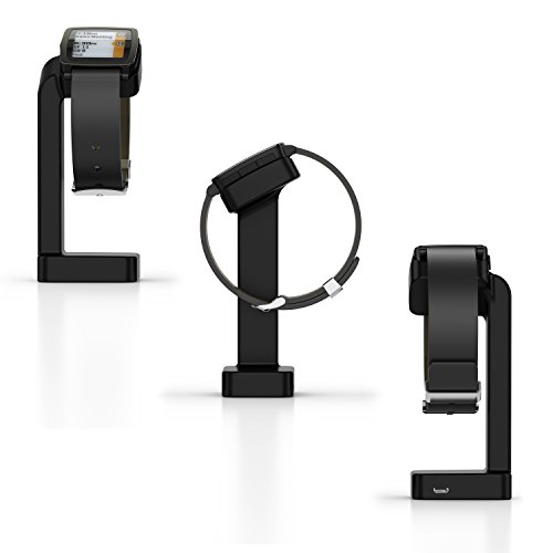 Pebble time stehende Ladestation GOOQ USB-Ladestation matte Oberfläche Unterlage für Pebble time Uhr Schwarz - 9