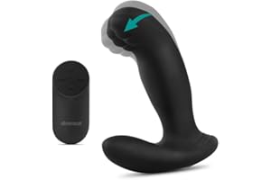 Diversual Porthos, Estimulador de Próstata, Punto P, Recargable USB, Control remoto, Sumergible, Silicona (Negro)