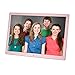 Produktbild HUIGE Digital Photo Frame 17 Zoll, Electronic Photo Frame USB SD Clock Calendar Funktion. Digitaler Bilderrahmen mit Bewegungssensor,Pink