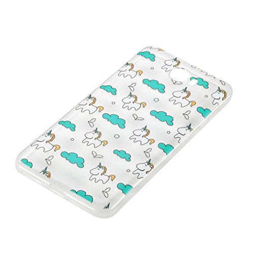 Yidaxing Funda Huawei Y5 II  Carcasa de Silicona Transparente Funda TPU Gel Carcasa Ultra Delgado Suave Funda Protectora Ligera Carcasa Blanda Flexible Caja Anti Rasgu  os Anti Choque con dise  o   nico -Unicornio