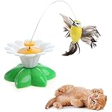 KatzenSpielzeug,Dairyshop Lustige Haustier Katze Kätzchen Spielzeug Elektrische Rotierende Schmetterling Stange Katze Spiel Spielzeug, Kunststoff, 1 Stck