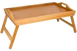 Wehouseware® Mesa Bandeja Bambu para Sofa de Desayuno Multiuso