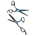 KING DO WAY Professional Salon Hair Cutting+Thinning Scissors Barber Shears Hairdressing Set Hair Tools Blue