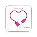 Produktbild Happy Plugs Lightning auf USB Ladekabel Datenkabel Sync-Kabel Kompatibel mit Apple Lightning Geräten iPhone, iPad, iPod - Kirschrot