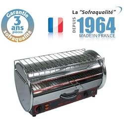 Toaster Professionnel multifonction avec régulateur - 490 x 235 mm utile - 230 V - Prestige 1 étage - Sofraca -
