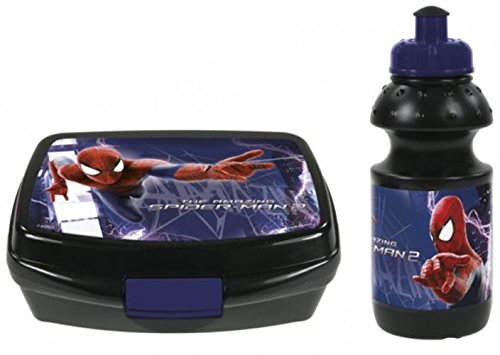 Spiderman Schulranzen Set 9-teilig - Inkl. Federmappe, Turnbeutel & Schultüte - Original Lizenzware