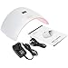Abody SUN9S 24W Power by USB/Power Bank/Electricity Nail lamp LED/ UV Lightweight 99S timer Nail Dryer for Shellac and Others Gel ,Salon Tools for Fingernail & Toenail