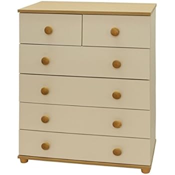 Home Source Chest Of Drawers Oak Ivory Bedroom Furniture 6