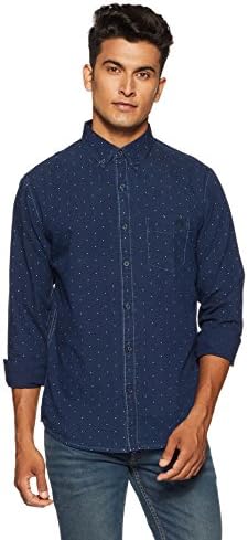 Aeropostale Men's Printed Regular Fit Casual Shirt