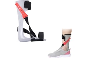 REHOOF Support D'orthèse De Pied De Cheville Attelle De Support De Pied De Chute D'orthèse, Orthèse De Chute du Pied, Pied Tombant Posture Releveur Soutien pour Hommes Femmes Left,X-Large